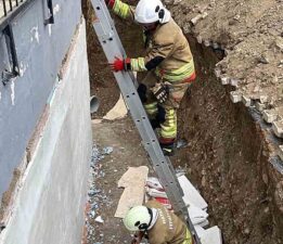 İnşaat Boşluğuna Düşen Kişi Yaralandı